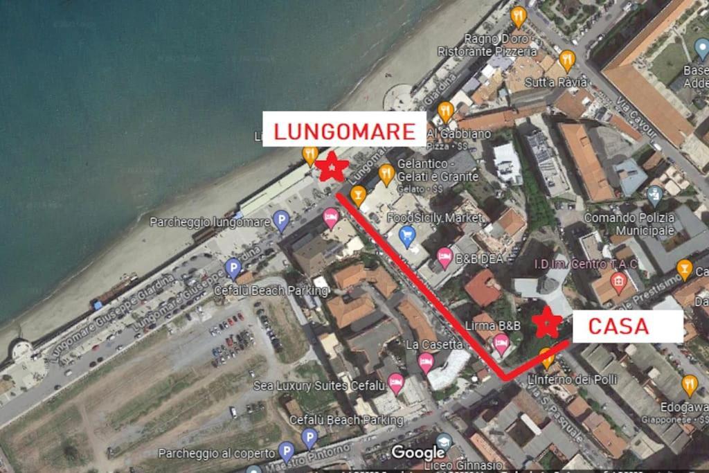 New Sea House Vicino La Spiaggia Del Lungomare Apartment Cefalu Exterior photo